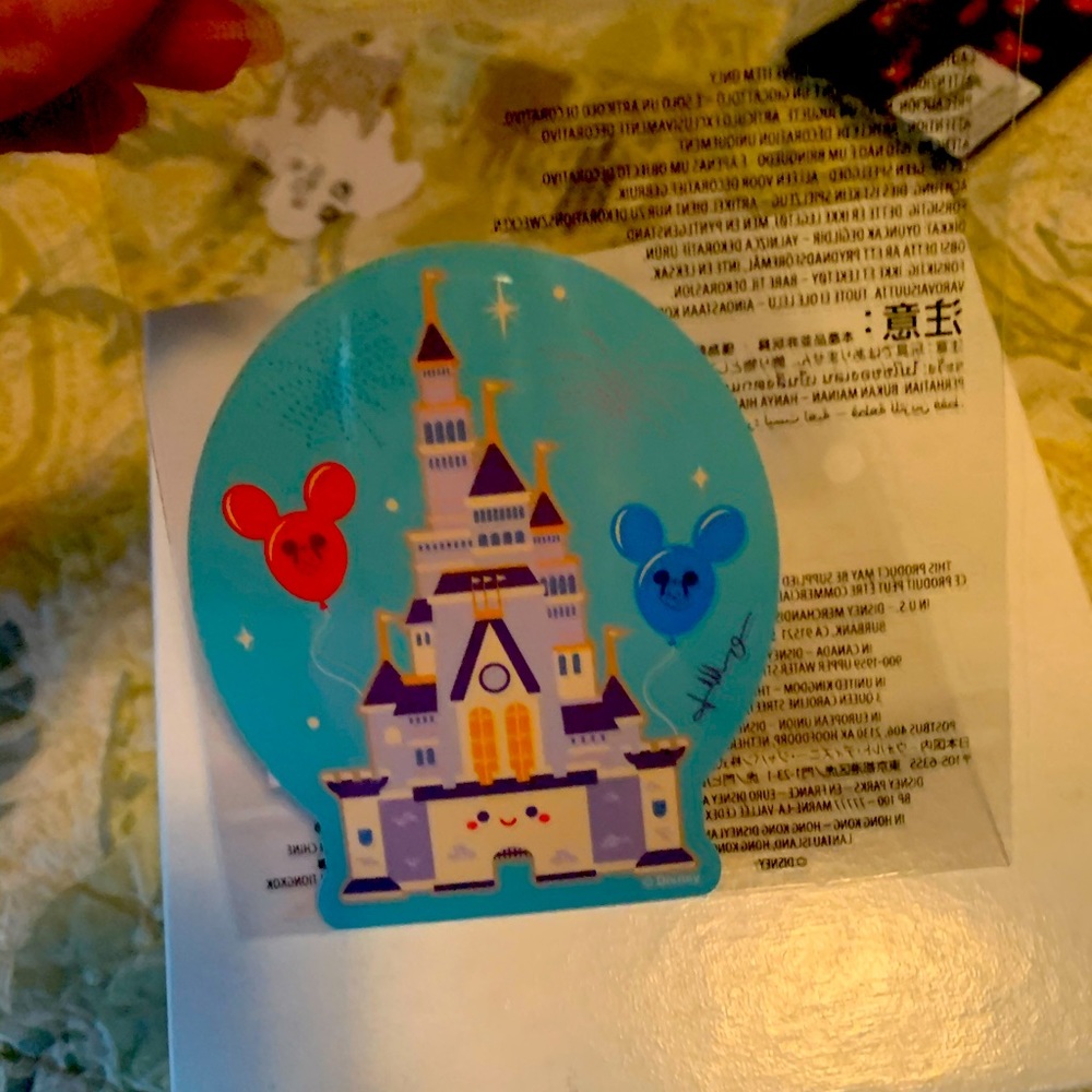 Disney Kingdom of Cute Auto Sticker Mickey Balloon